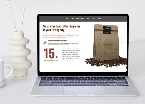 متجر بيع القهوة